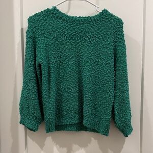 Hayden Girls Green Textured Sweater